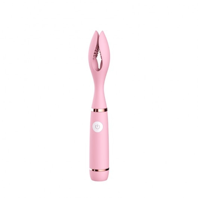 Vibrador Pinça com Cerdas para Estimulação e Penetração Potente - Importado
