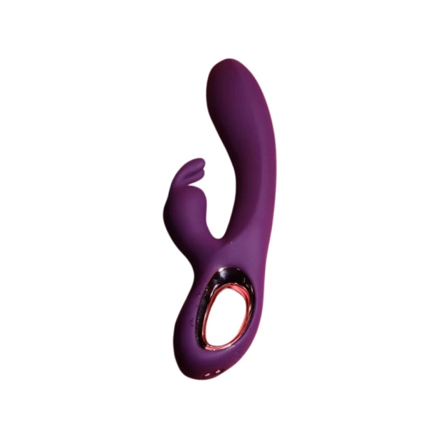 Vibrador Ponto G com Estimulador Rabbit Roxo