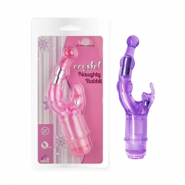 Vibrador Ponto G Crystal Naughty Rabbit