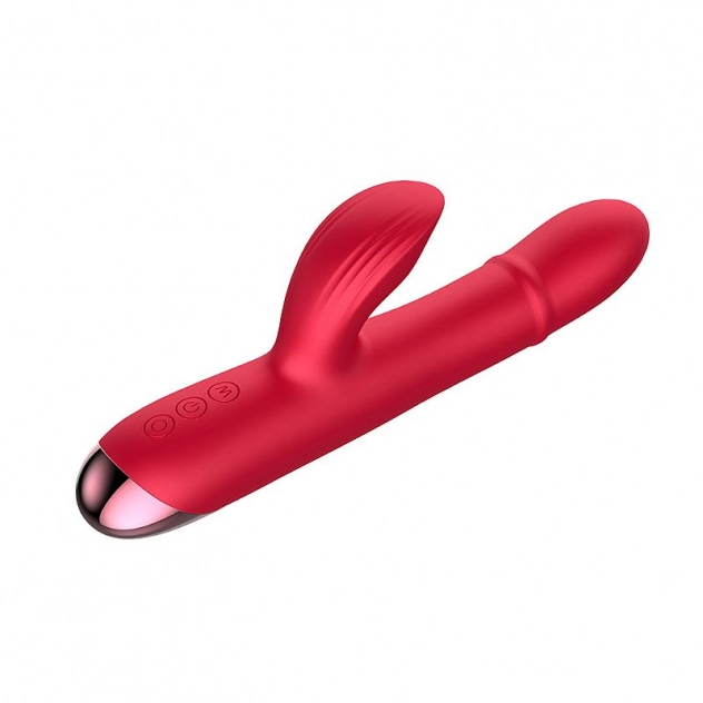 Vibrador Ponto G Sobe e Desce Em Anel e Estimulador de Clitóris