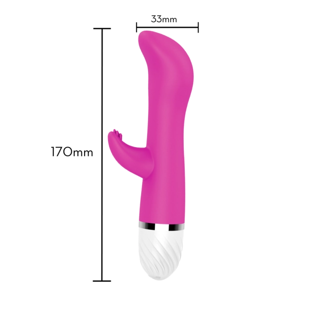 Vibrador Rabbit com Cerdas no Estimulador
