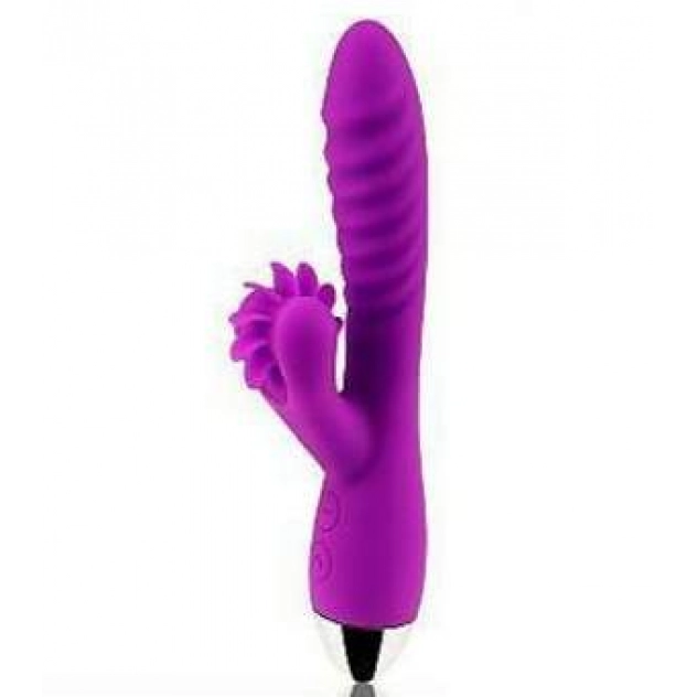 Vibrador Rabbit com Estimulador em Forma de Línguas