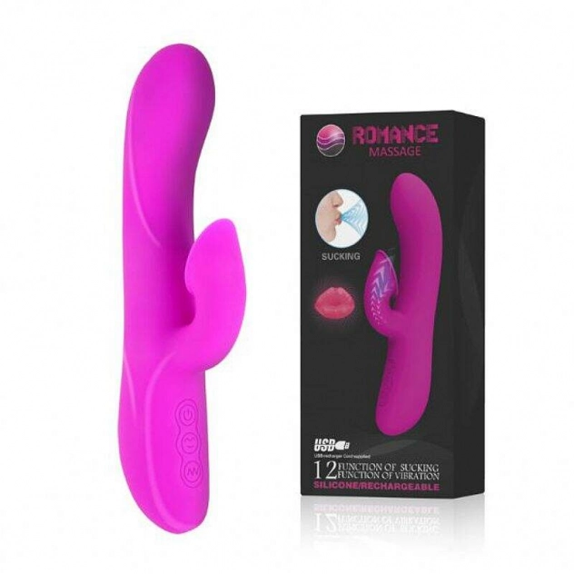 Vibrador Rabbit e Sugador de Clitóris Pretty Love Flirt