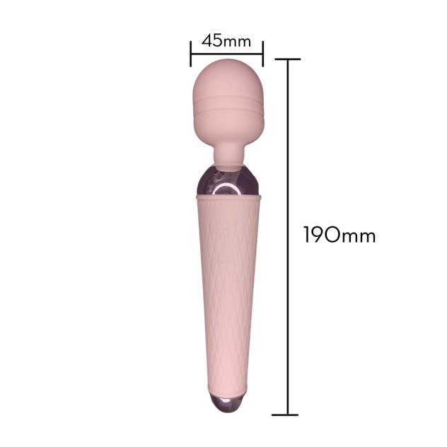 Vibrador Varinha Mágica Recarregável 19 x 4,5 cm