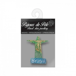 Adesivo Bijoux de Pele Brasil Cristo Redentor