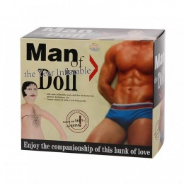 Boneco Inflável com Pênis Vibratório Man of Doll