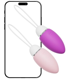 Bullet Recarregável com Controle por App | 7,0 x 3,2 cm | Vibração à Longa Distância | Silicone Macio | SI Cor:Roxo