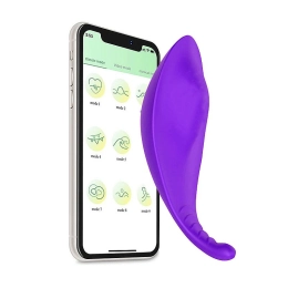 Calcinha Vibratória com Controle via APP à Longa Distância Roxo - Niami Calcinha Vibratória com Controle via APP à Longa Distância Roxo - Niami