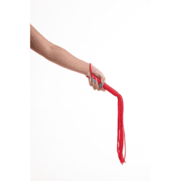 Chicote Em Cordas Vermelho 50 cm Linha Sado BDSM - Sexy Fantasy 