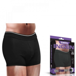 Cueca Boxer para Pênis com Ventosa, Pênis Duplo e Packer