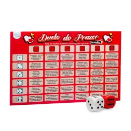 Duelo do Prazer Romântico Jogo de Tabuleiro com Desafios Eróticos Diversão ao Cubo