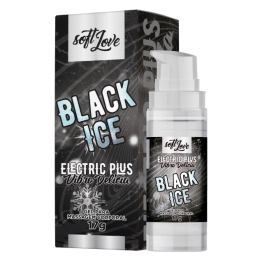 Eletric Plus Vibro Vibrador e Lubrificante Líquido Delicioso Sabor Black Ice 17g Soft Love