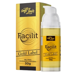 Facilit Gold Label Lubrificante e Poderoso Dessensibilizante Anal 30 g Soft Love