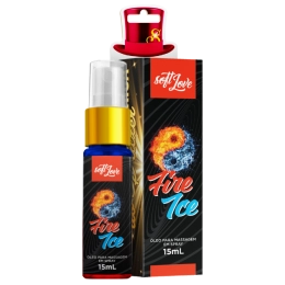 Fire e Ice Óleo para Massagem Lubrificante em Spray Esquenta Esfria 15ml Soft Love