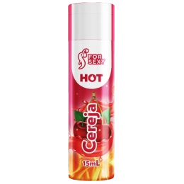 Gel Hot Comestível Sabor Cereja 15 ml For Sexy 