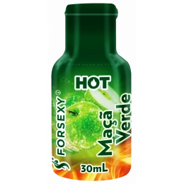 Gel Hot Comestível Sabor Maçã Verde 30 ml For Sexy