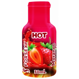 Gel Hot Comestível Sabor Morango 30 ml For Sexy 