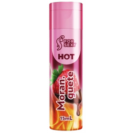 Gel Hot Comestível Sabor Moranguete 15 ml For Sexy 