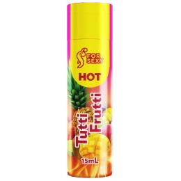 Gel Hot Comestível Sabor Tutti-Frutti 15 ml For Sexy