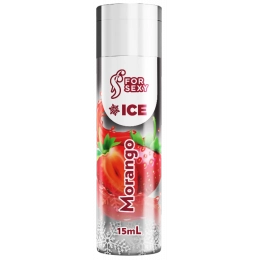 Gel Ice Comestível Sabor Morango 15 ml For Sexy 