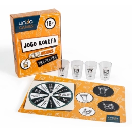 Jogo Roleta Drinks com 4 Shots Unika