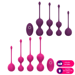 Kit de Pompoarismo com Cápsula Vibratória e Controle Remoto 46g 60g 71g 106g