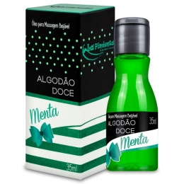 Algodão Doce Óleo para Massagem Beijável de Menta Hot 35ml La Pimienta