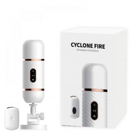 Cyclone Fire Máquina do Sexo Com Controle Remoto e Movimentos Vai e Vem e Aquecimento