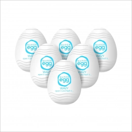 Kit Masturbador Super Egg Wavy Caixa com 6 unidades