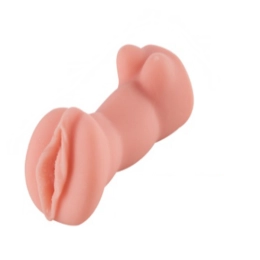 Mini Masturbador Masculino Formato Corpinho Orifício Penetrável (Vagina) Com Textura Interna Super Macio