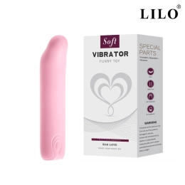 Mini Vibrador para Ponto G com 10 Modos de Vibrações Recarregável Rosa - LILO