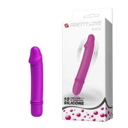 Mini Vibrador Ponta como Glande 10 Modos de Vibração Pretty Love Emily