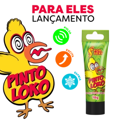 Pinto Loko Gel Estimulante Masculino Que Pulsa e Esfria 18g For Sexy