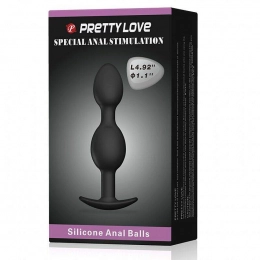 Plug Anal Duas Esferas Pretty Love