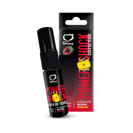 Power Shock 220v de Tesão Spray Beijável Eletrizante Morango 15ml - Sexy Fantasy