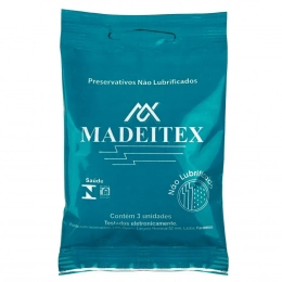 Preservativo Madeitex Não Lubrificado 3 Unidades Rilex