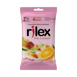 Preservativo Rilex Masculino Tutti-Frutti 3 Unid.