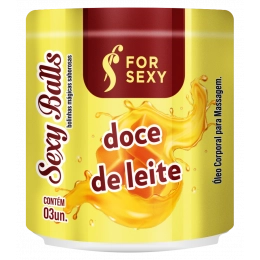 Sexy Balls Doce de Leite com 3 Unidades For Sexy