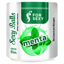 Sexy Balls Menta com 3 Unidades For Sexy