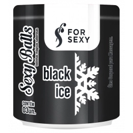 Sexy Balls Black Ice com 3 Unidades For Sexy