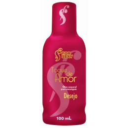 Toque de Amor Desejo Óleo Para Massagem 100 ml For Sexy 