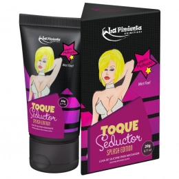 Toque Seductor Splash Edition 20g Luva de Silicone Para Massagem Efeito Molhado La Pimienta