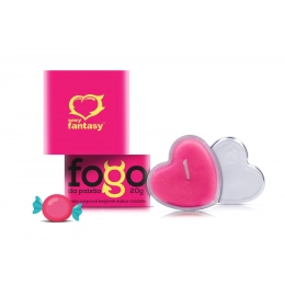 Vela Beijável Fogo da Paixão Chiclete Sexy Fantasy