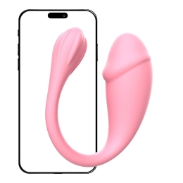 Vibrador de Casal - À Longa Distância Rosa - SI - APP