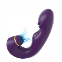 Vibrador de Ponto G e Sugador de Clitóris 10 Modos de Vibração e 5 de Pulsação S-hande