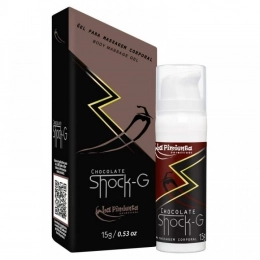 Vibrador Líquido Beijável Shock-G Chocolate 15g La Pimienta