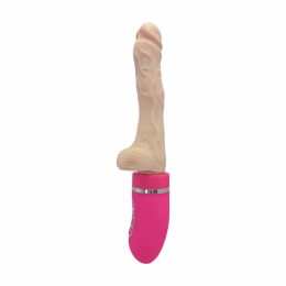 Vibrador Pênis Realístico em CyberSkin Vai e Vem Inflável 18 x 3,8 cm