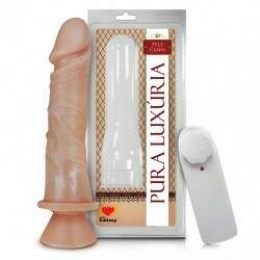 Vibrador Pênis de Borracha com Ventosa 18 x 4,4 cm 1725CVB