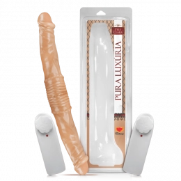 Vibrador Pênis de Borracha Ponta Dupla 43,7 x 5 cm 1976CB