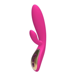 Vibrador Ponto G com Estimulador Clitoriano com 7 Modos de Vibrações Pink